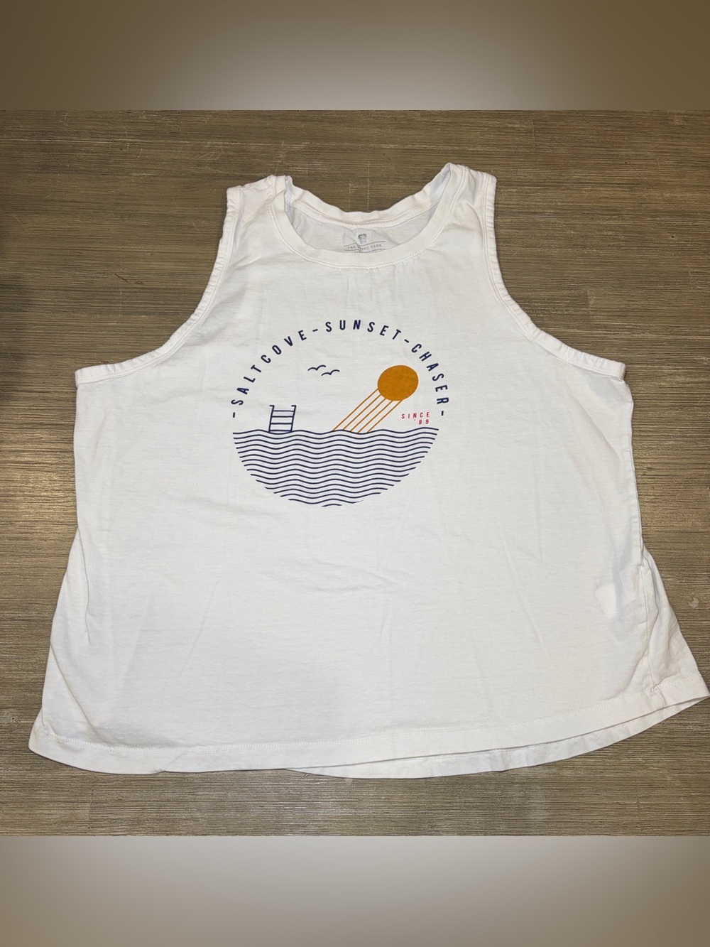 Cotton On | Men's White Graphic muscle Tank 2XL 100% cotton